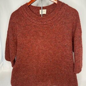 Wrap London Warm Rust Crew Neck Sweater
